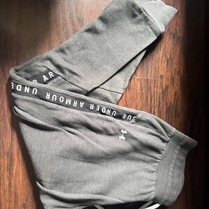 Under Armour Gray Track Pants for Active Comfort